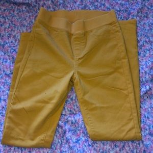 Mustard yellow fall pants 2-3